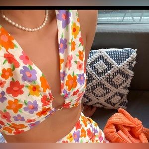 floral crop top